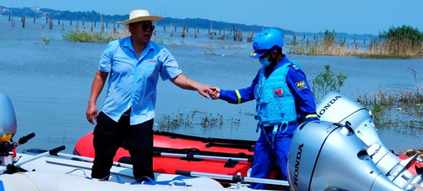 洪水无情 人间有爱<br />——本田动力（中国）有限公司抗洪救灾捐赠