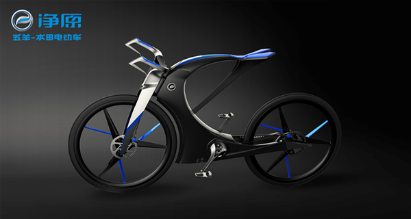 五羊-本田携概念电动车EB-X亮相天津电动车展